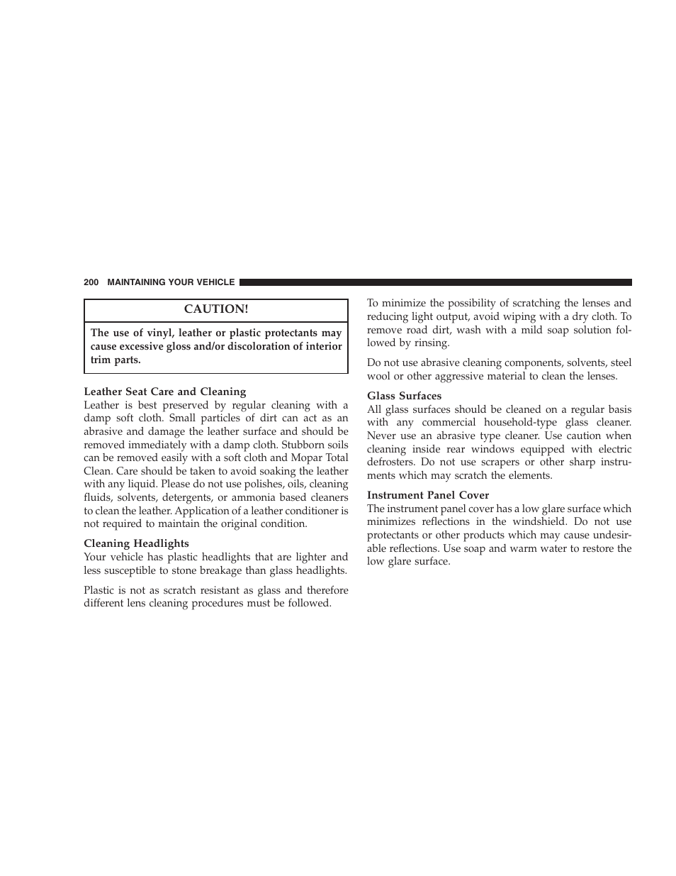 Dodge 2004 Intrepid User Manual | Page 200 / 249