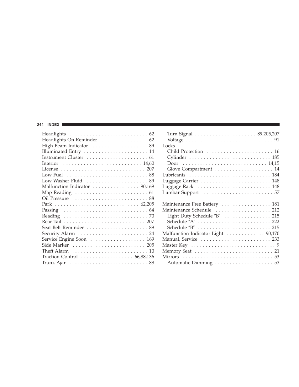 Dodge 2004 Intrepid User Manual | Page 244 / 249