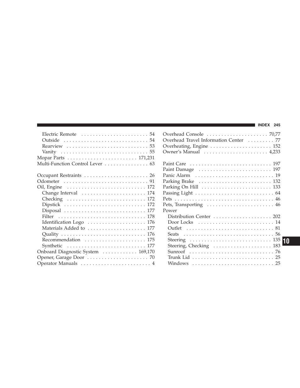 Dodge 2004 Intrepid User Manual | Page 245 / 249