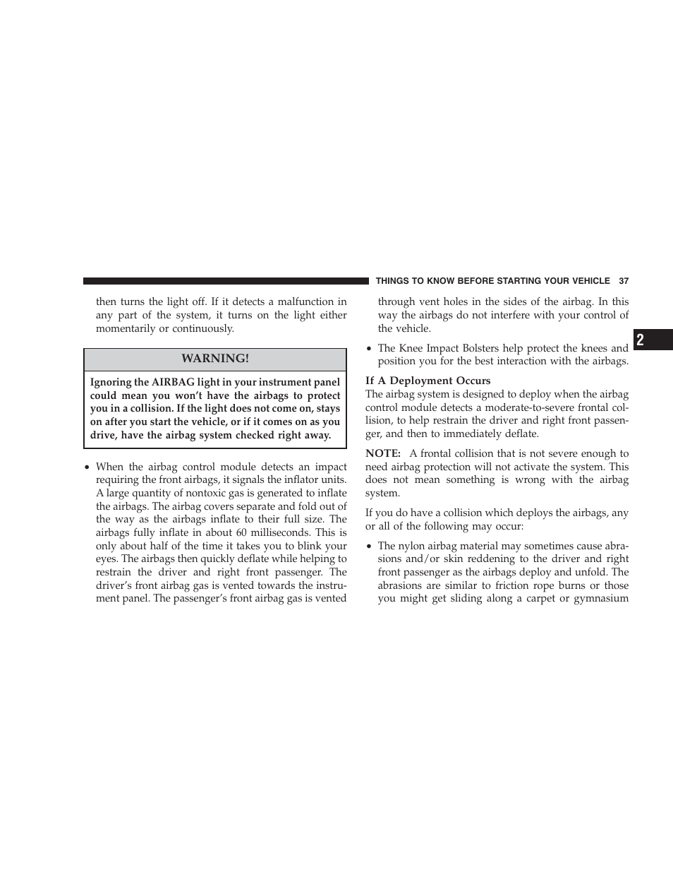 Dodge 2004 Intrepid User Manual | Page 37 / 249
