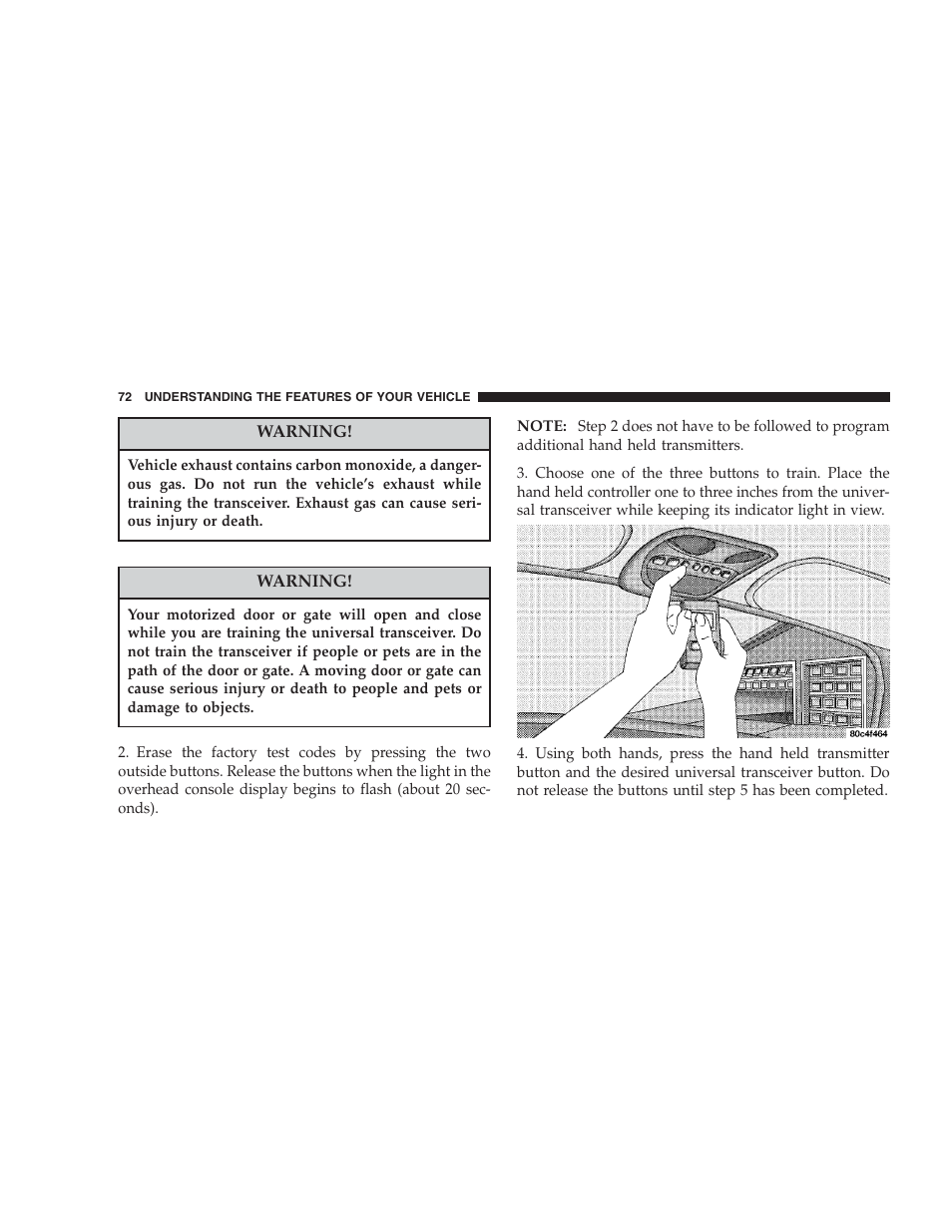 Dodge 2004 Intrepid User Manual | Page 72 / 249