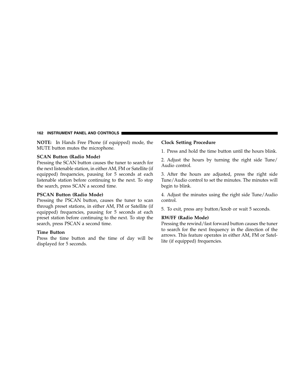 Dodge 2006 Dakota User Manual | Page 162 / 408
