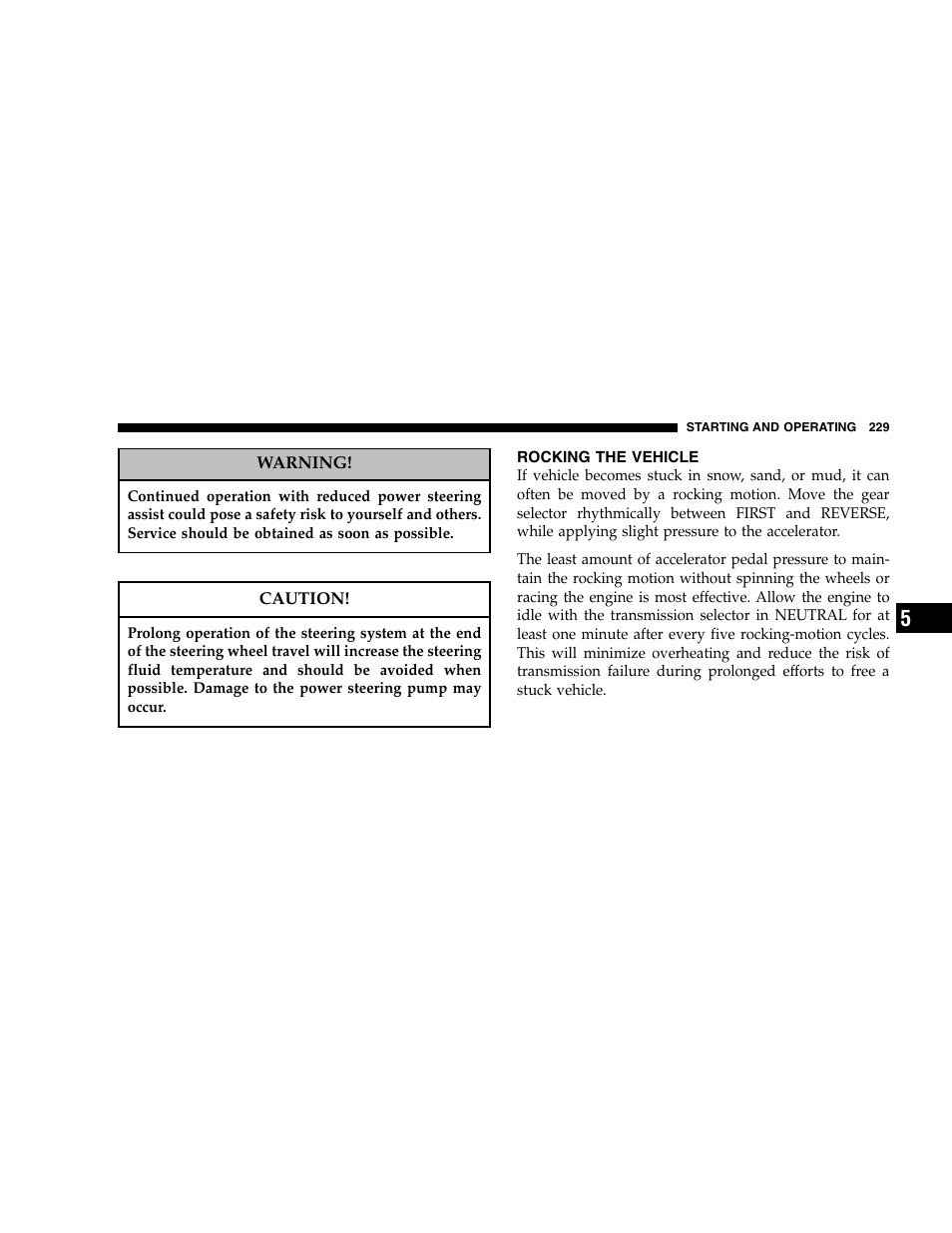 Dodge 2006 Dakota User Manual | Page 229 / 408