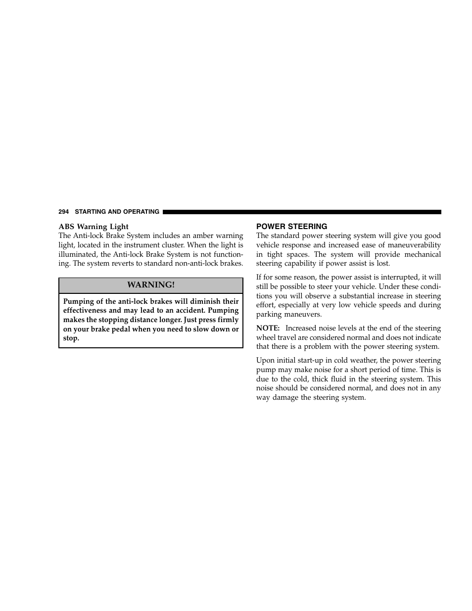 Dodge 2007 Ram 2500 User Manual | Page 294 / 496