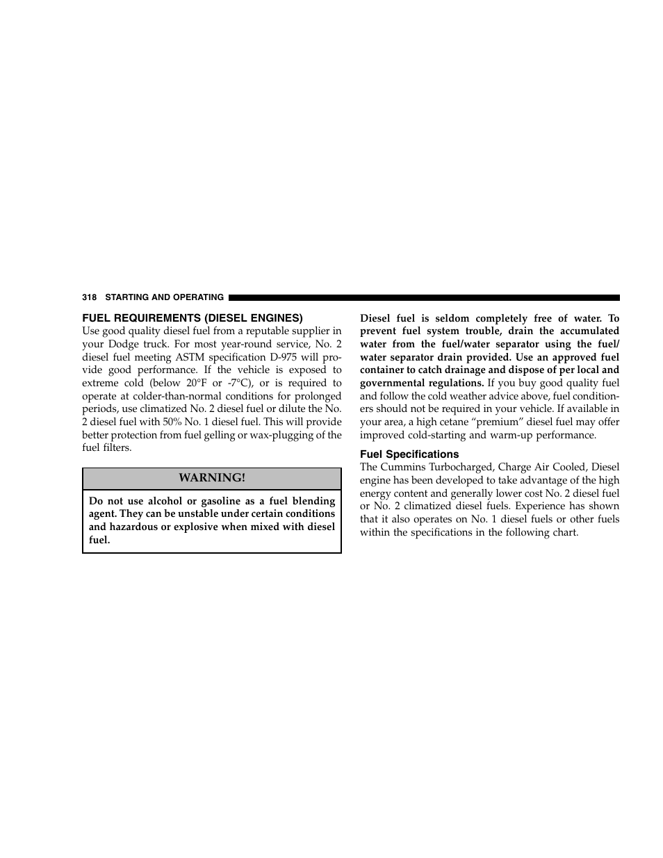 Dodge 2007 Ram 2500 User Manual | Page 318 / 496