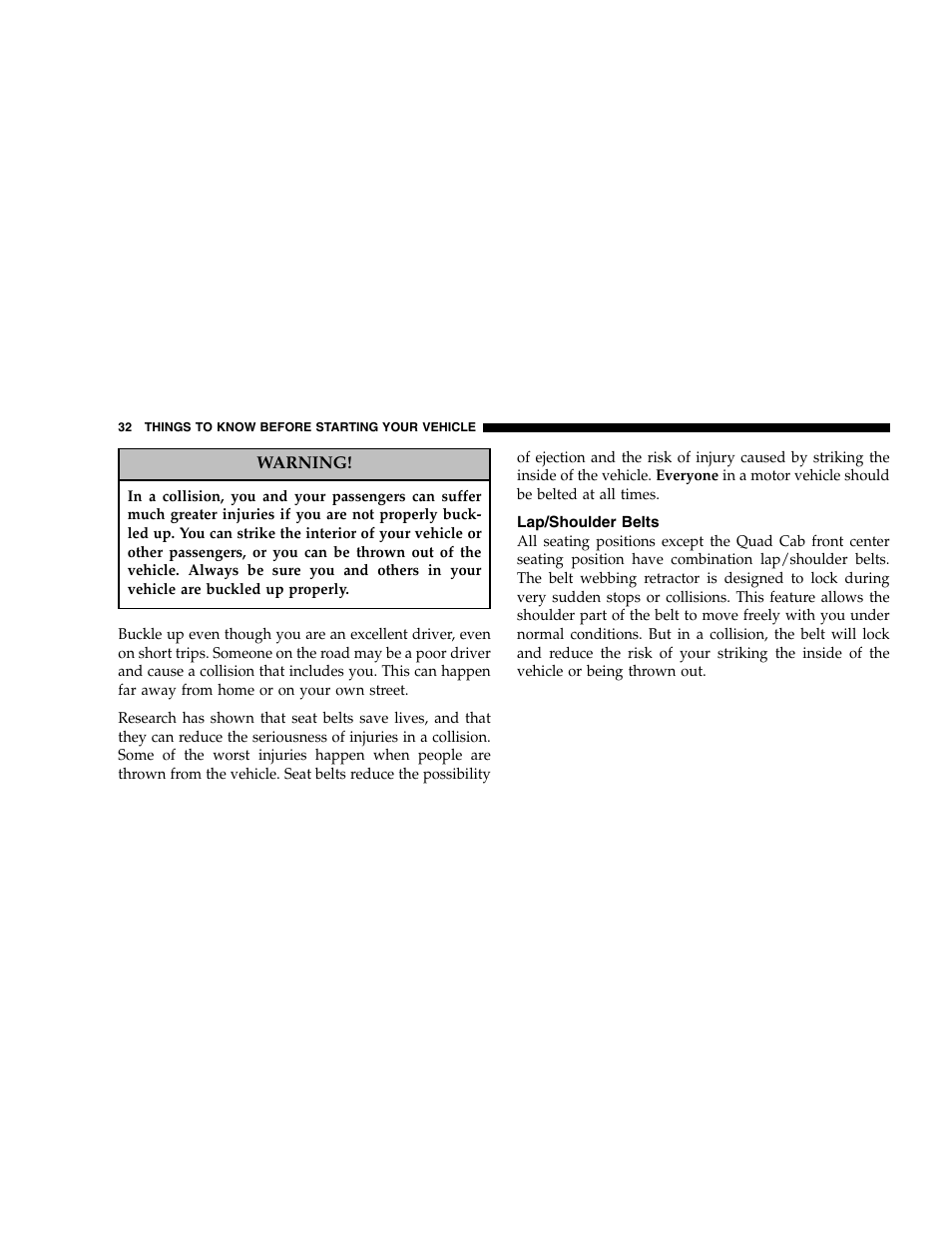 Dodge 2007 Ram 2500 User Manual | Page 32 / 496