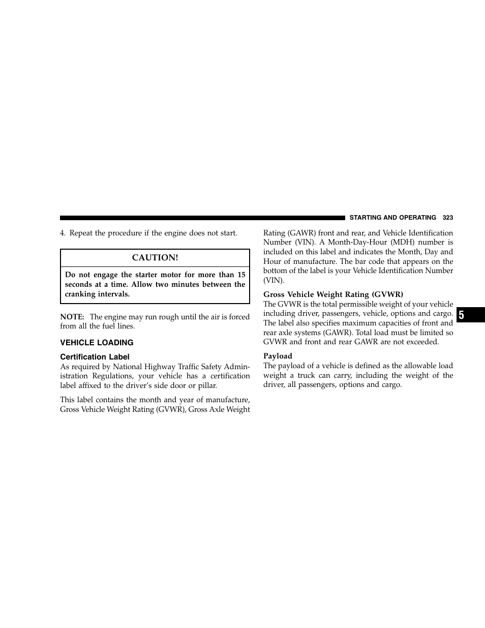 Dodge 2007 Ram 2500 User Manual | Page 323 / 496