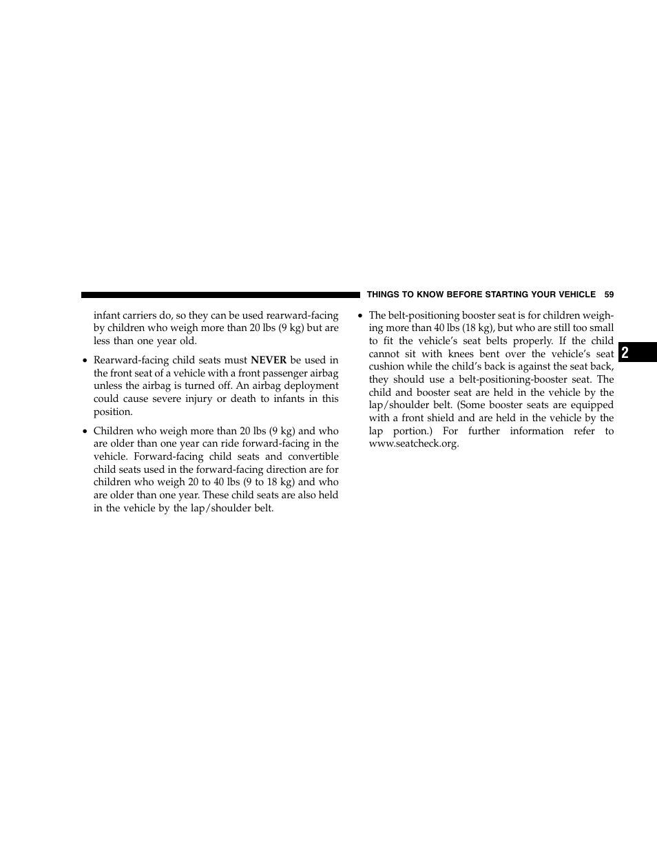 Dodge 2007 Ram 2500 User Manual | Page 59 / 496