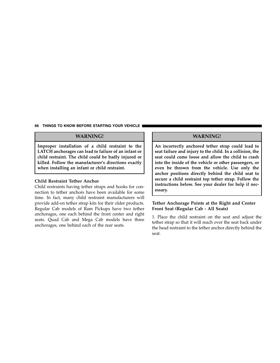 Dodge 2007 Ram 2500 User Manual | Page 66 / 496