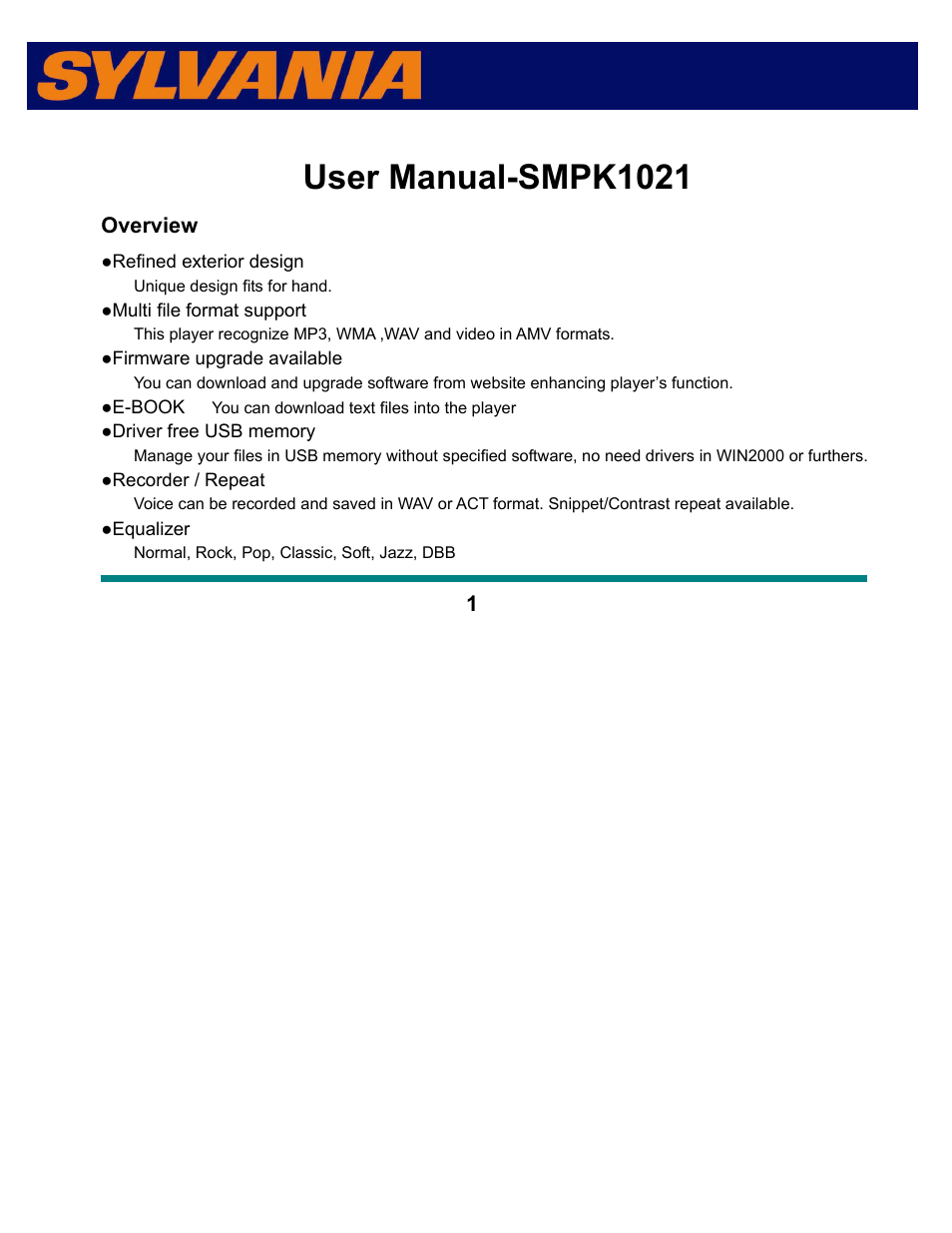 Curtis SMPK1021 User Manual | 36 pages