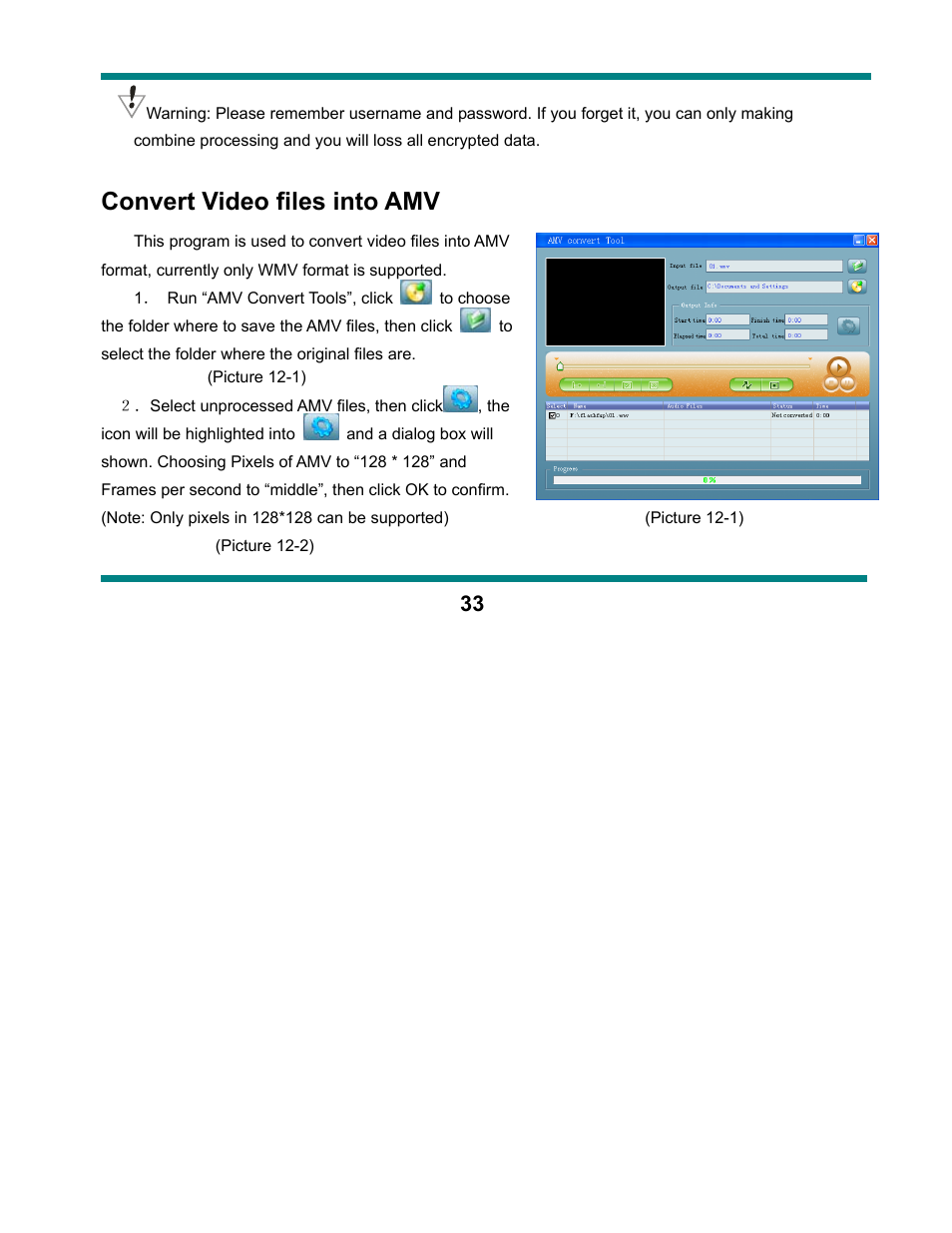 Convert video files into amv | Curtis SMPK1021 User Manual | Page 33 / 36