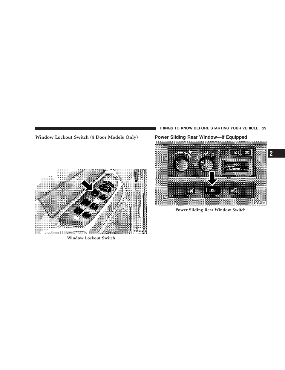 Power sliding rear window—if equipped | Dodge 2006  Ram Pickup 3500 User Manual | Page 29 / 493