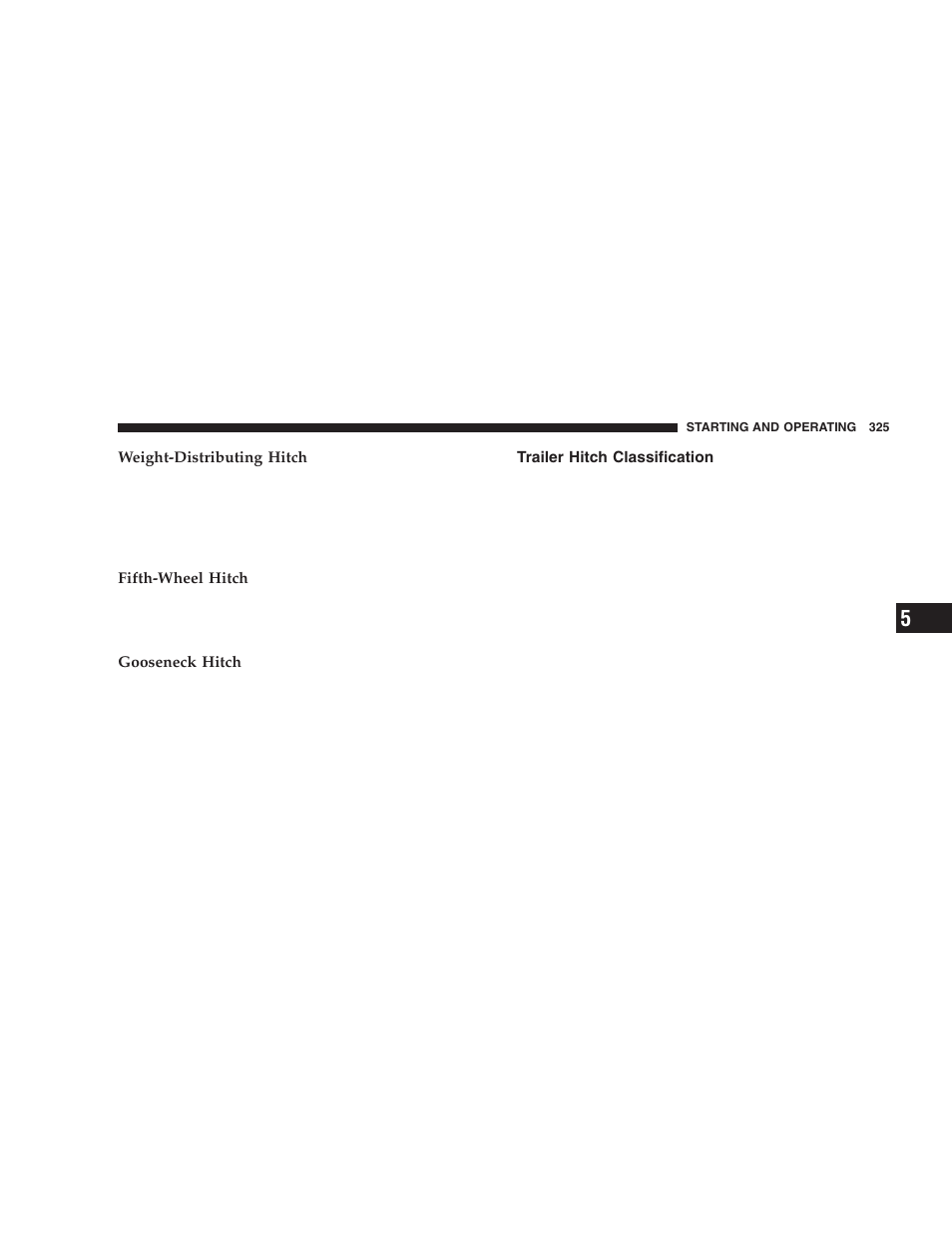 Trailer hitch classification | Dodge 2006  Ram Pickup 3500 User Manual | Page 325 / 493