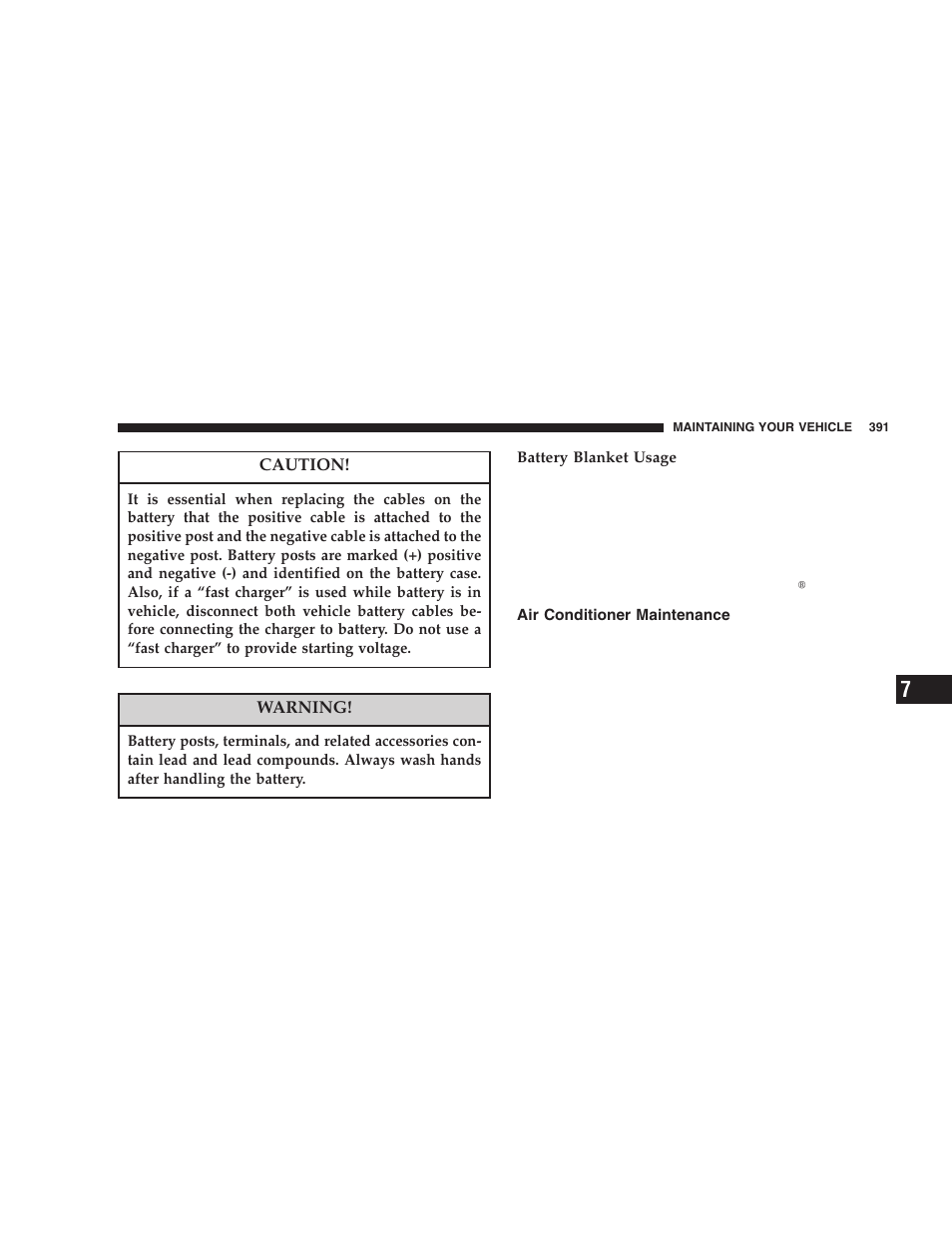 Air conditioner maintenance | Dodge 2006  Ram Pickup 3500 User Manual | Page 391 / 493