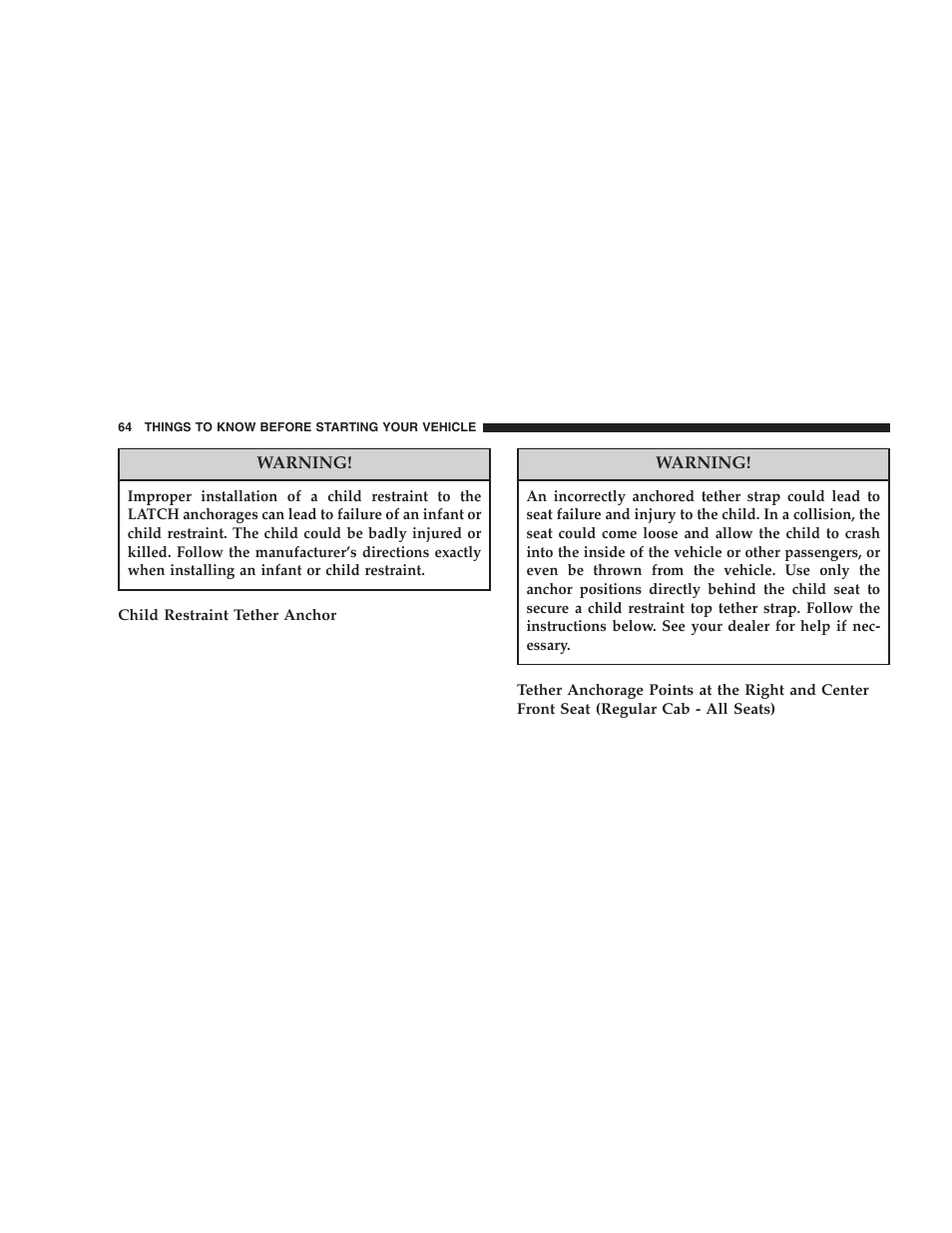 Dodge 2006  Ram Pickup 3500 User Manual | Page 64 / 493