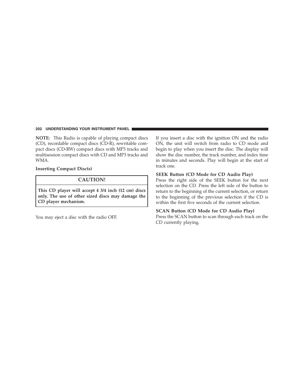 Dodge 2008 PM Caliber User Manual | Page 204 / 402