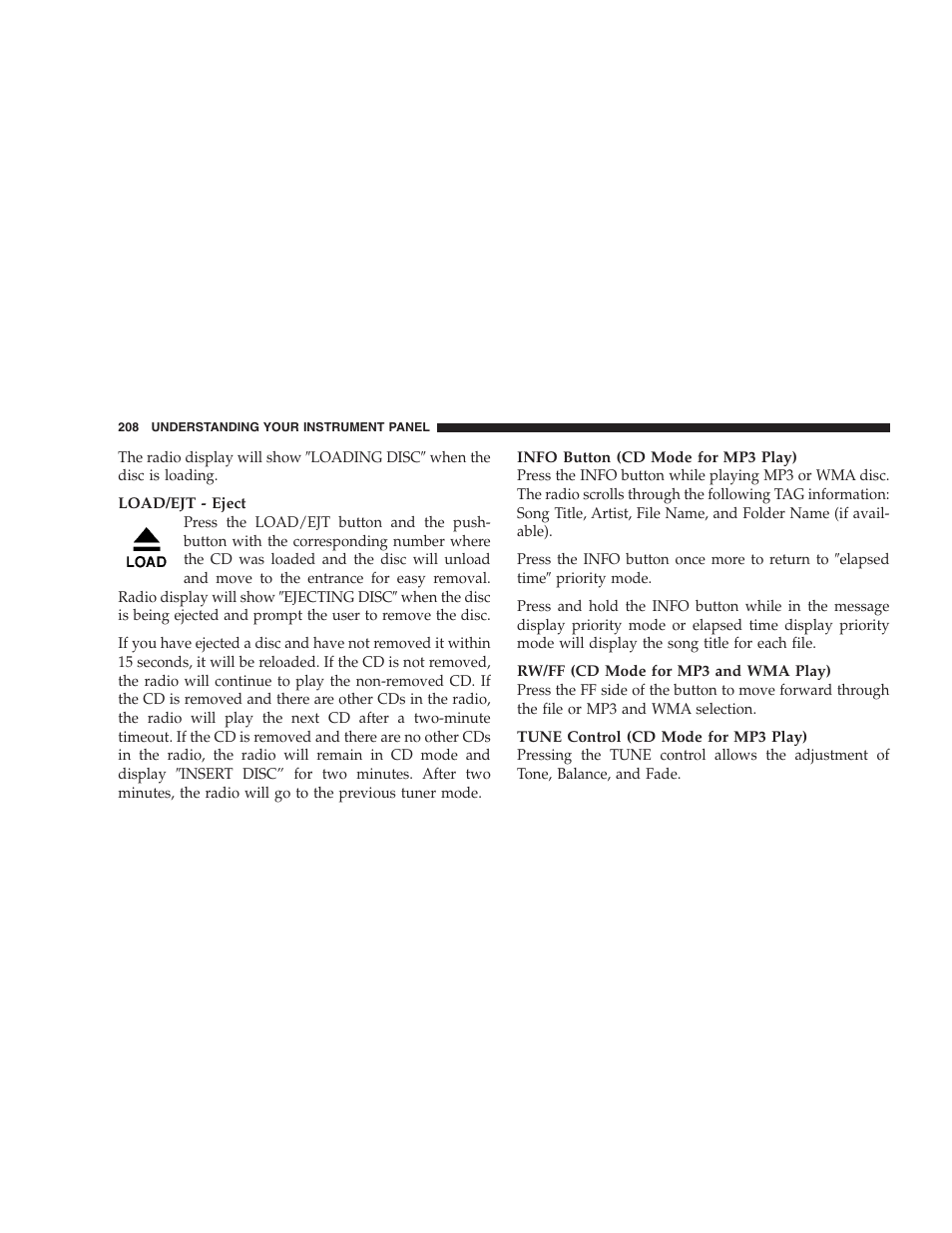Dodge 2008 PM Caliber User Manual | Page 210 / 402