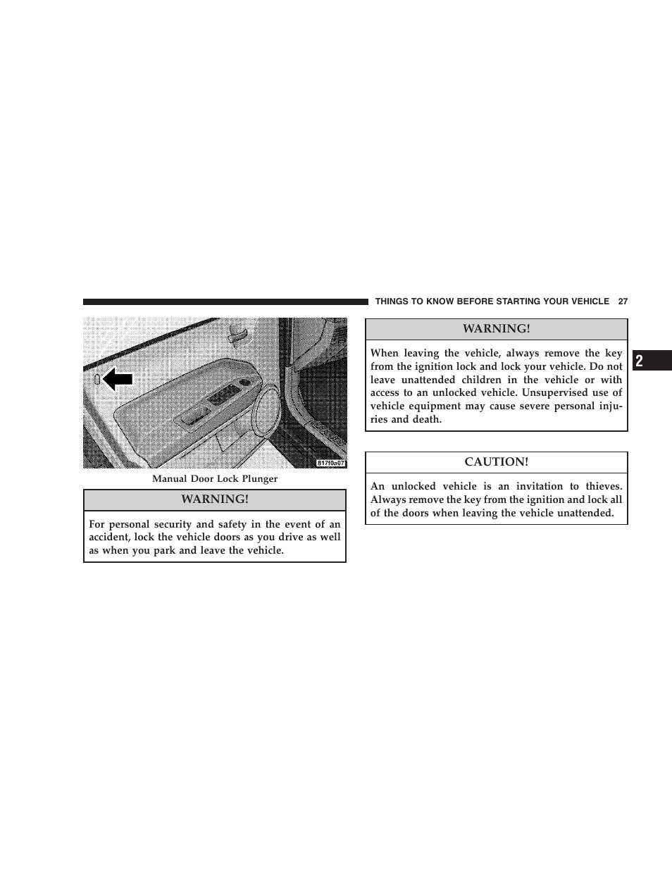 Dodge 2008 PM Caliber User Manual | Page 29 / 402