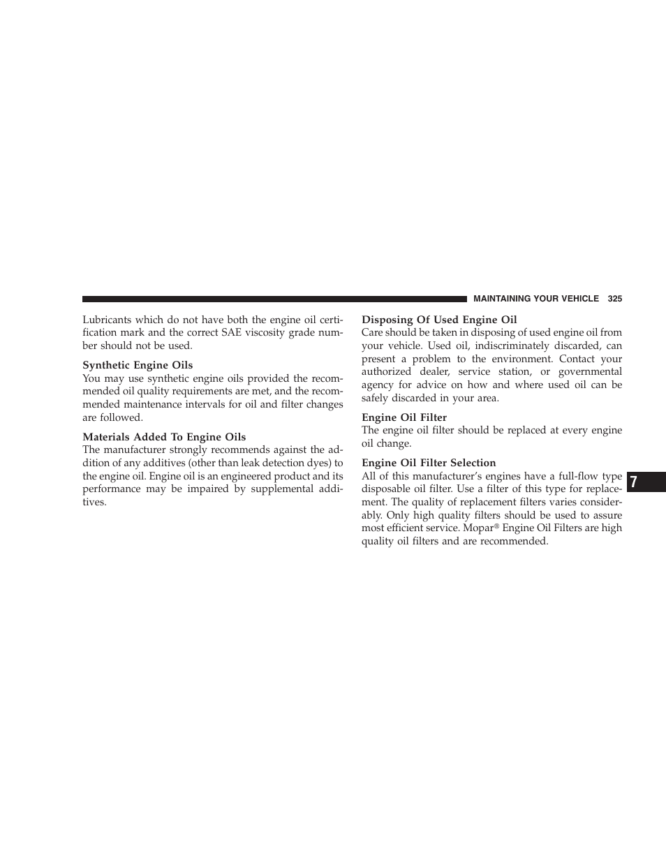 Dodge 2008 PM Caliber User Manual | Page 327 / 402