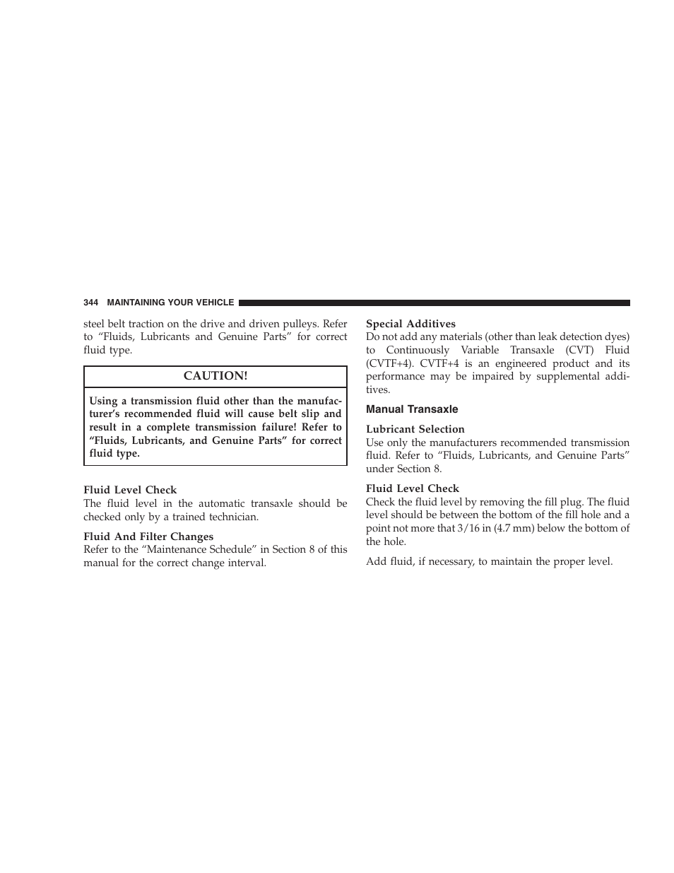 Manual transaxle | Dodge 2008 PM Caliber User Manual | Page 346 / 402
