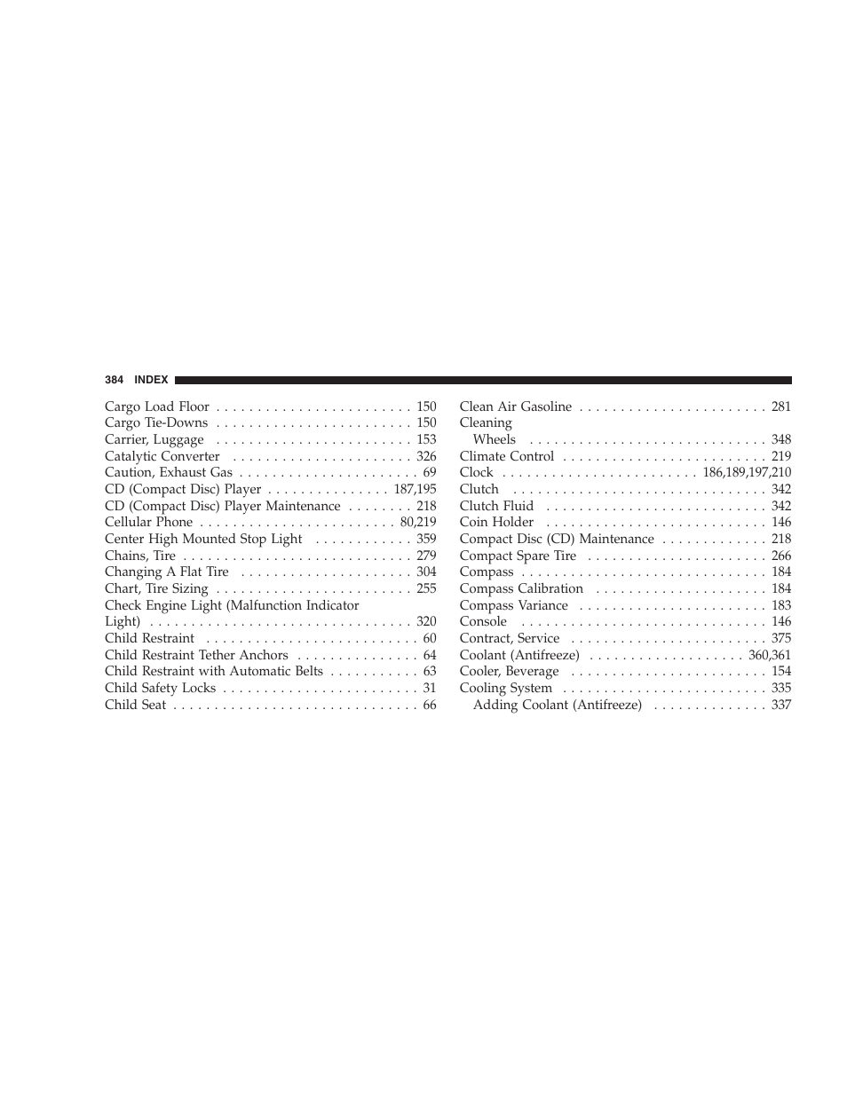 Dodge 2008 PM Caliber User Manual | Page 386 / 402