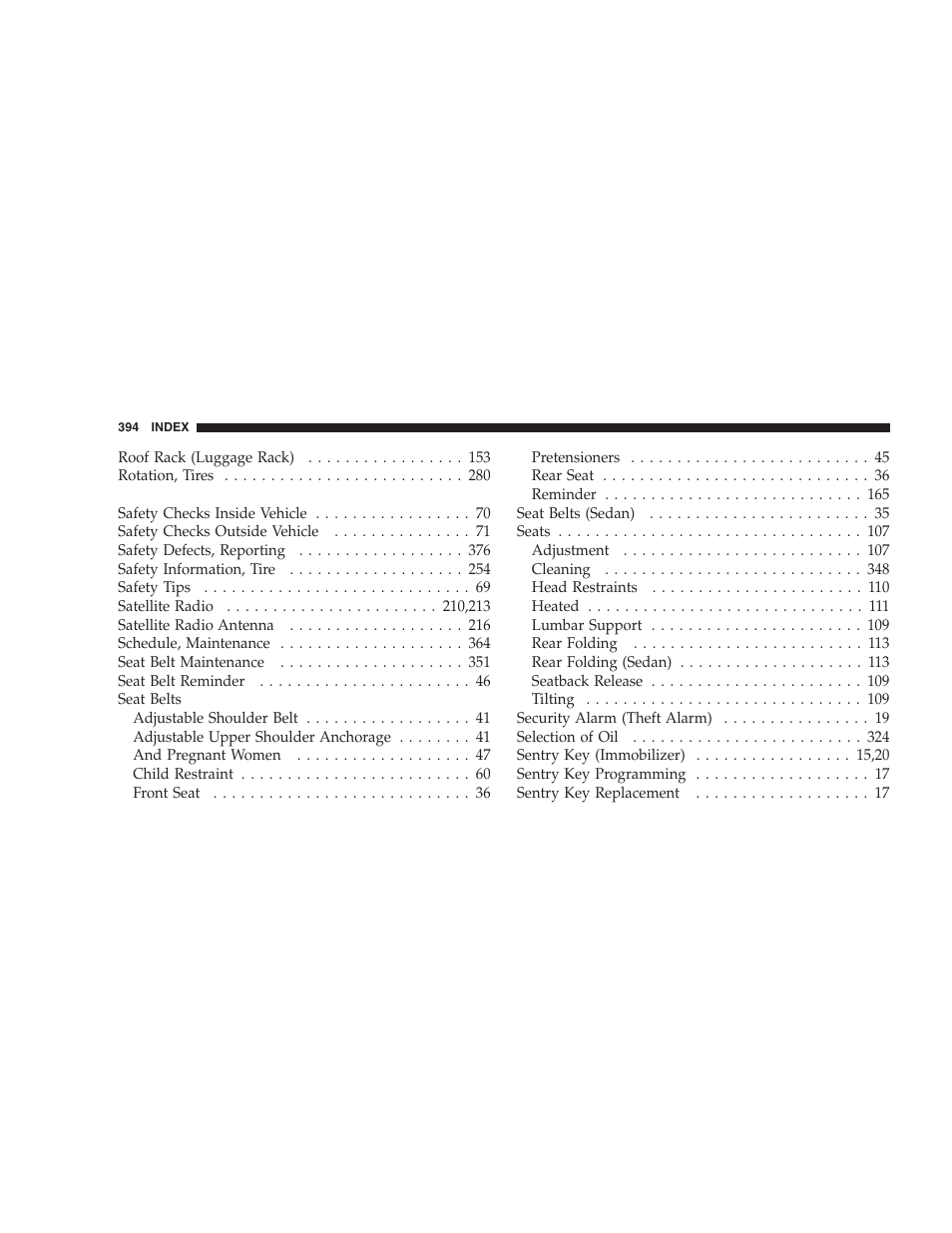 Dodge 2008 PM Caliber User Manual | Page 396 / 402