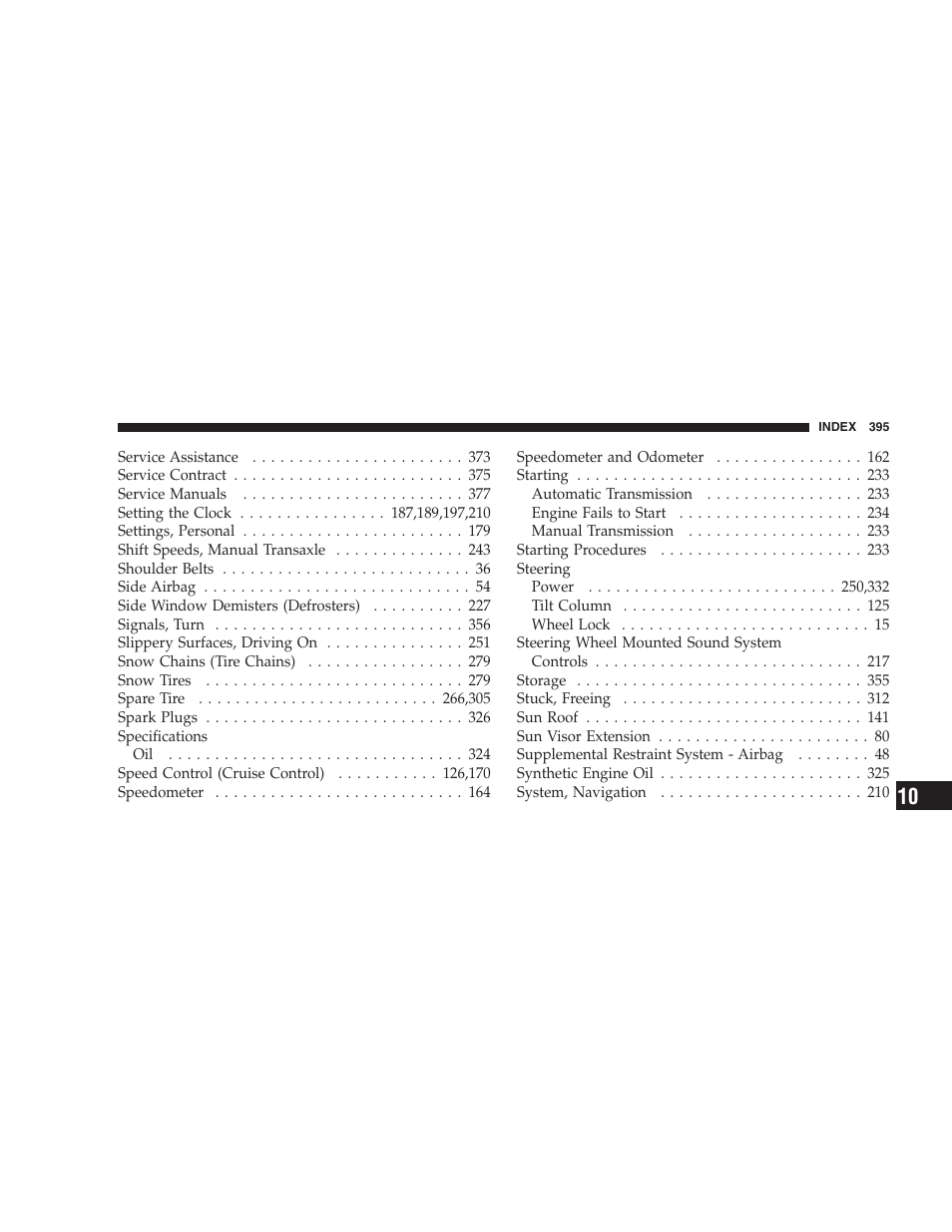 Dodge 2008 PM Caliber User Manual | Page 397 / 402