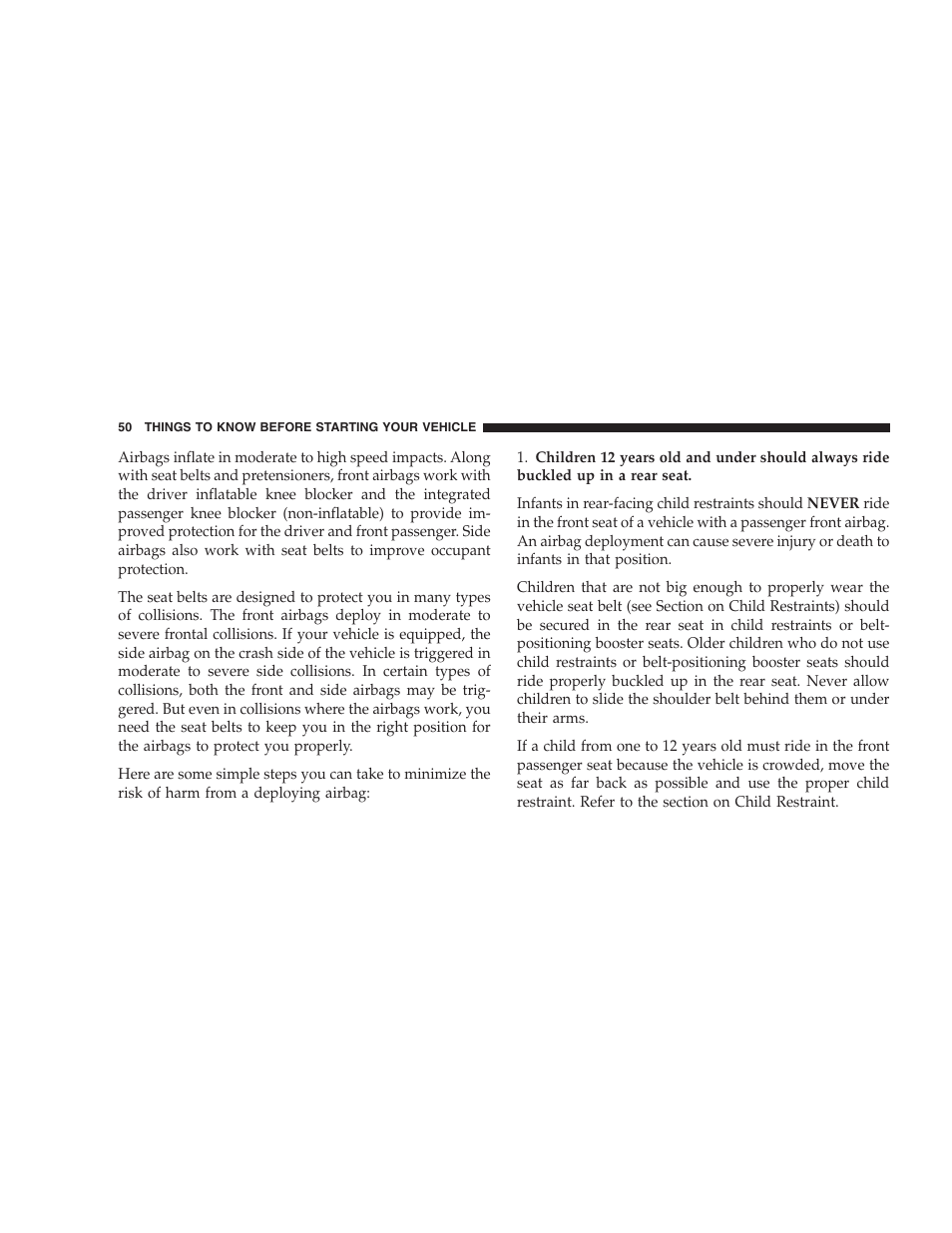 Dodge 2008 PM Caliber User Manual | Page 52 / 402