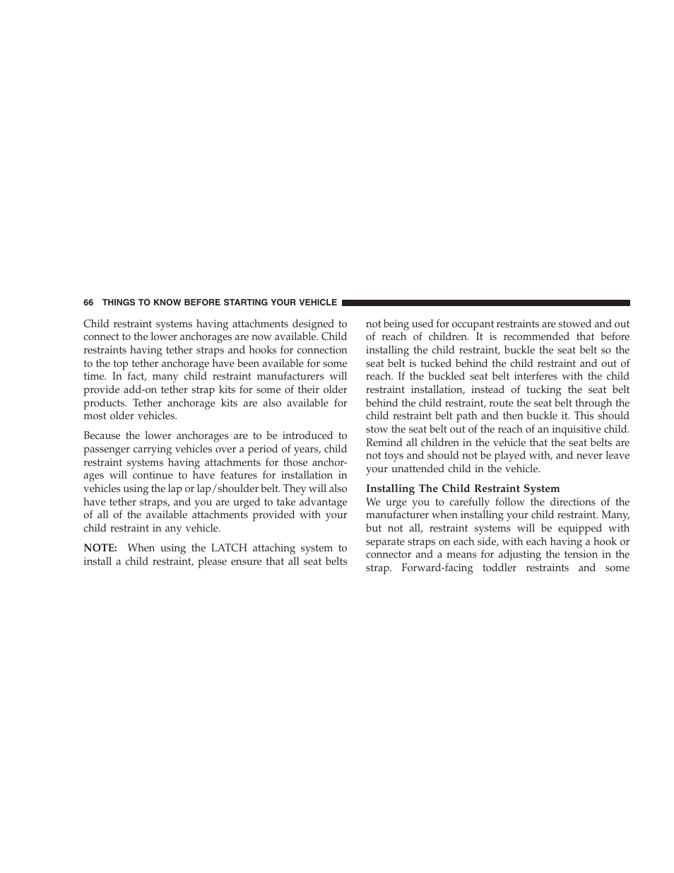 Dodge 2008 PM Caliber User Manual | Page 68 / 402
