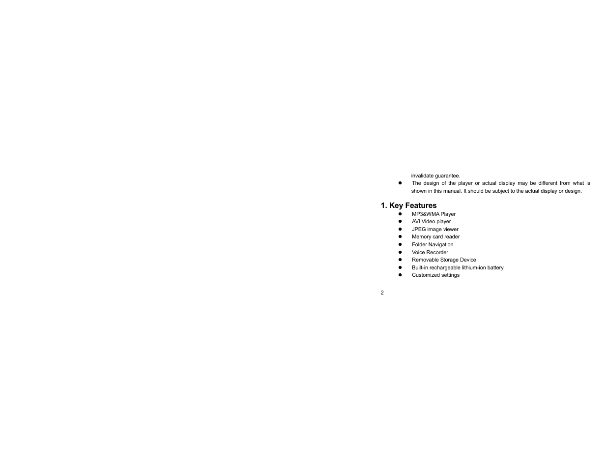 Key features | Curtis SMPK4068 User Manual | Page 2 / 40