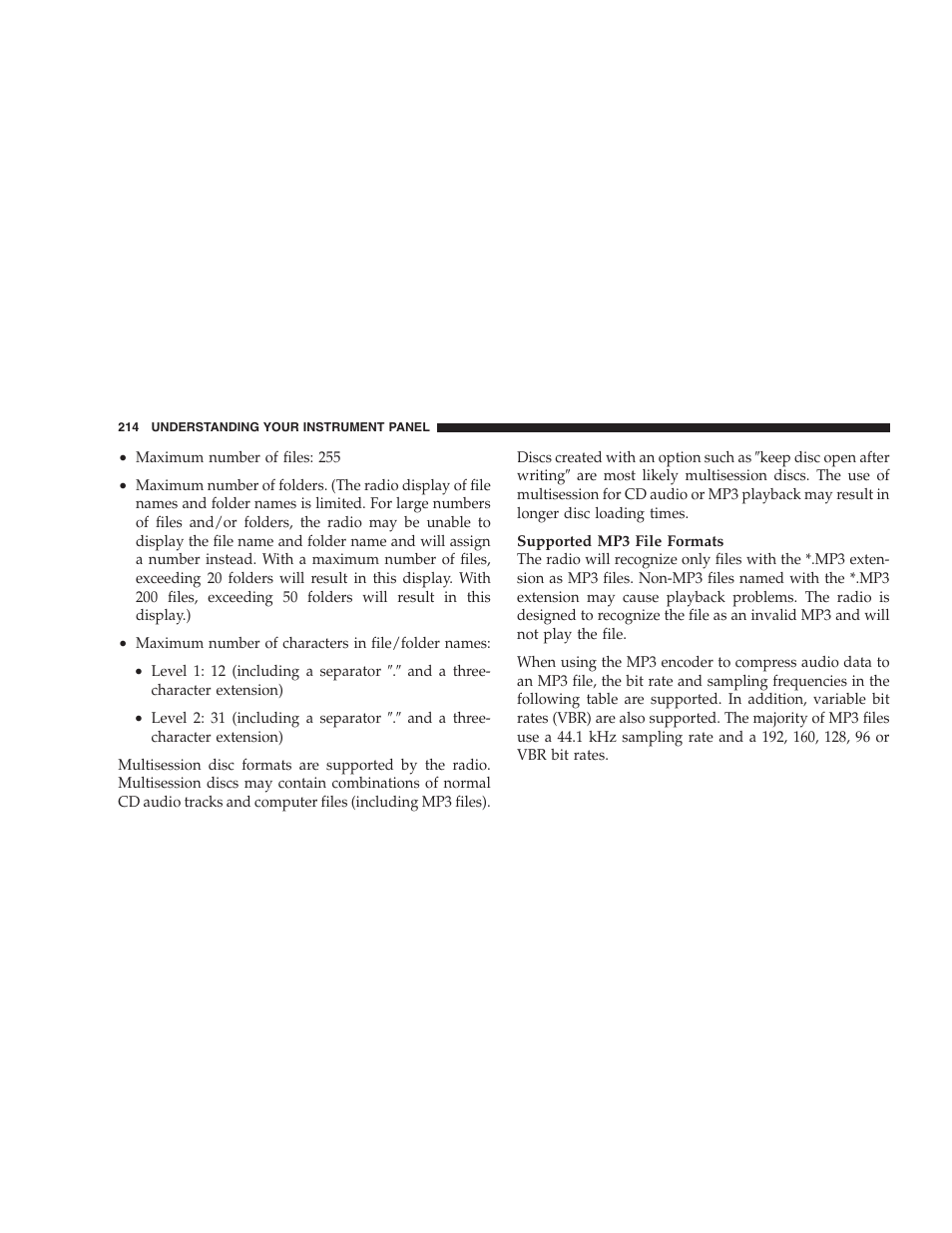 Dodge CHALLENGER 2009 User Manual | Page 216 / 461