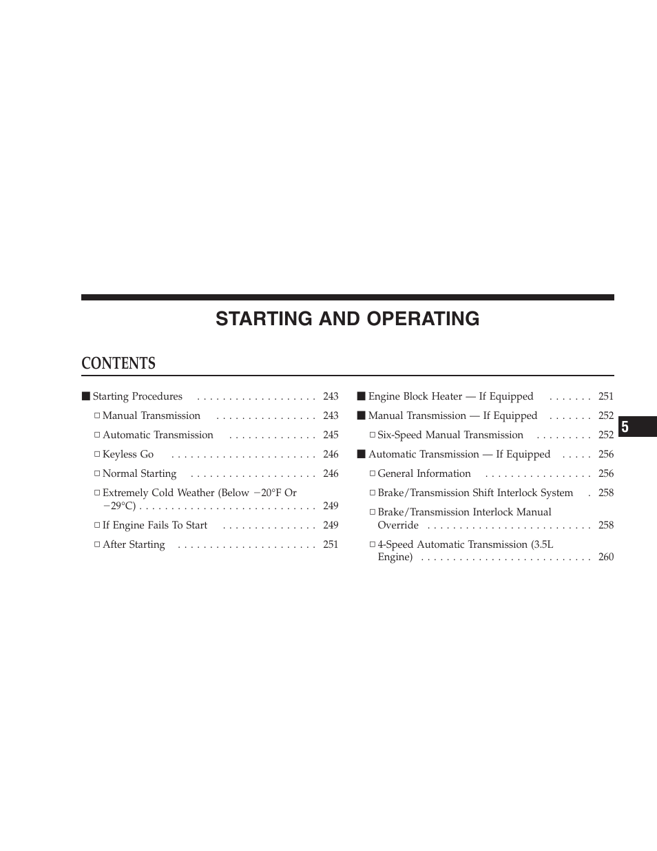 Dodge CHALLENGER 2009 User Manual | Page 241 / 461