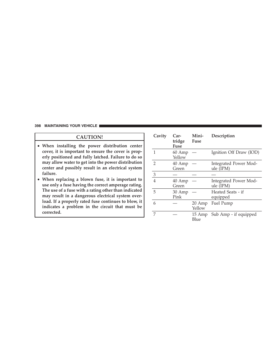 Dodge CHALLENGER 2009 User Manual | Page 400 / 461