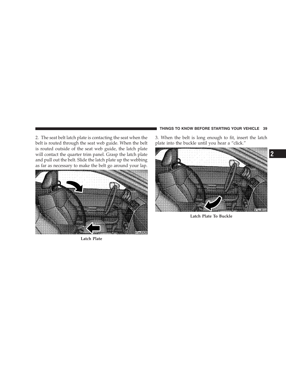 Dodge CHALLENGER 2009 User Manual | Page 41 / 461