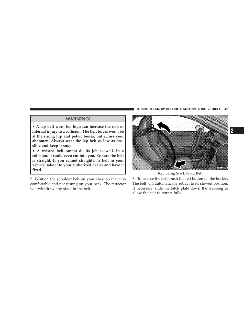 Dodge CHALLENGER 2009 User Manual | Page 43 / 461