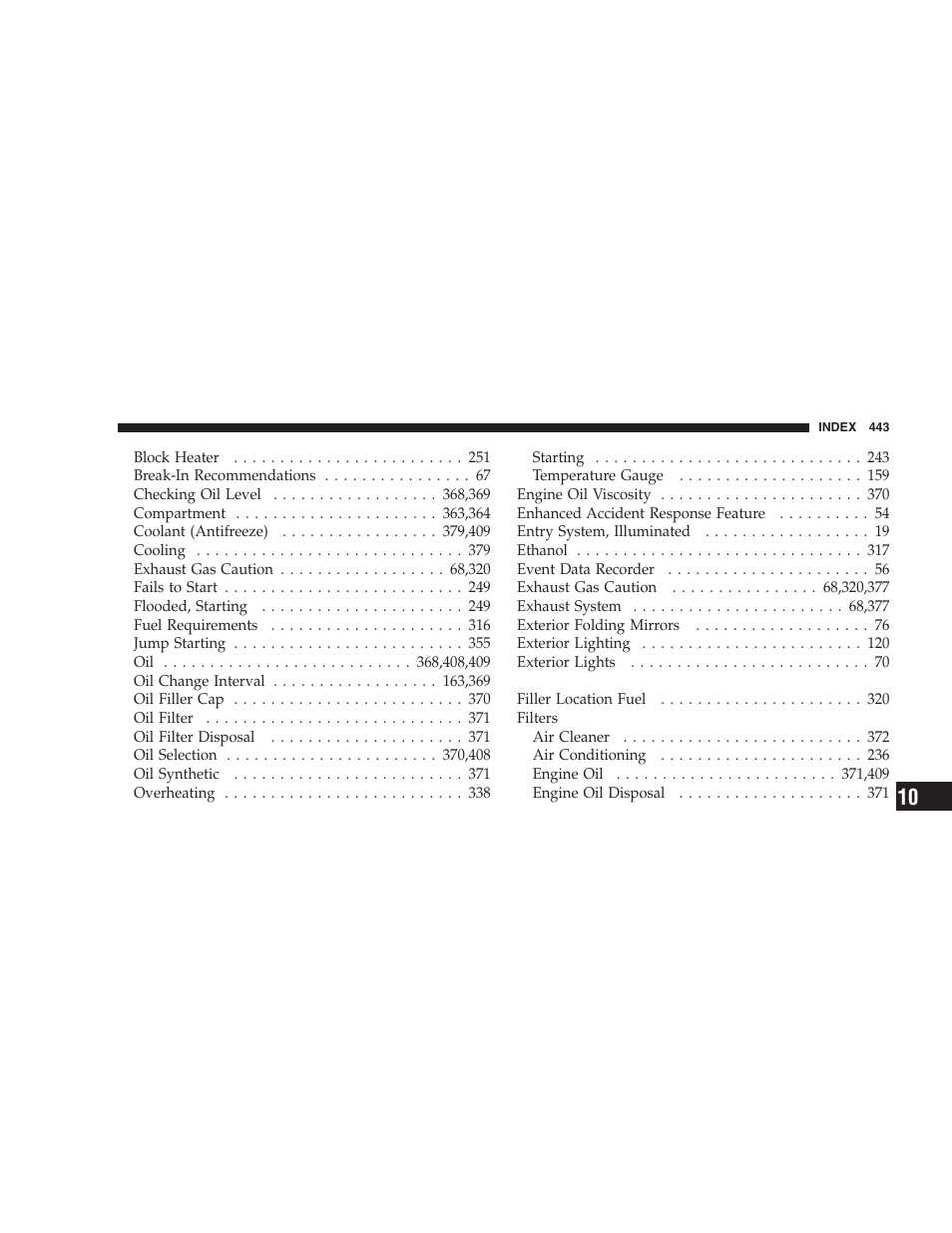 Dodge CHALLENGER 2009 User Manual | Page 445 / 461