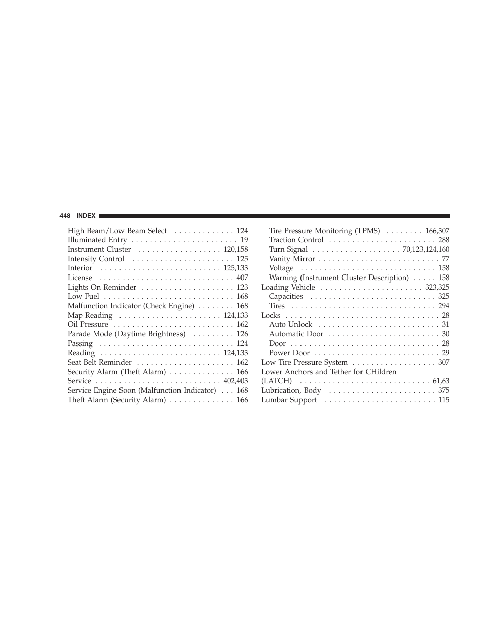 Dodge CHALLENGER 2009 User Manual | Page 450 / 461