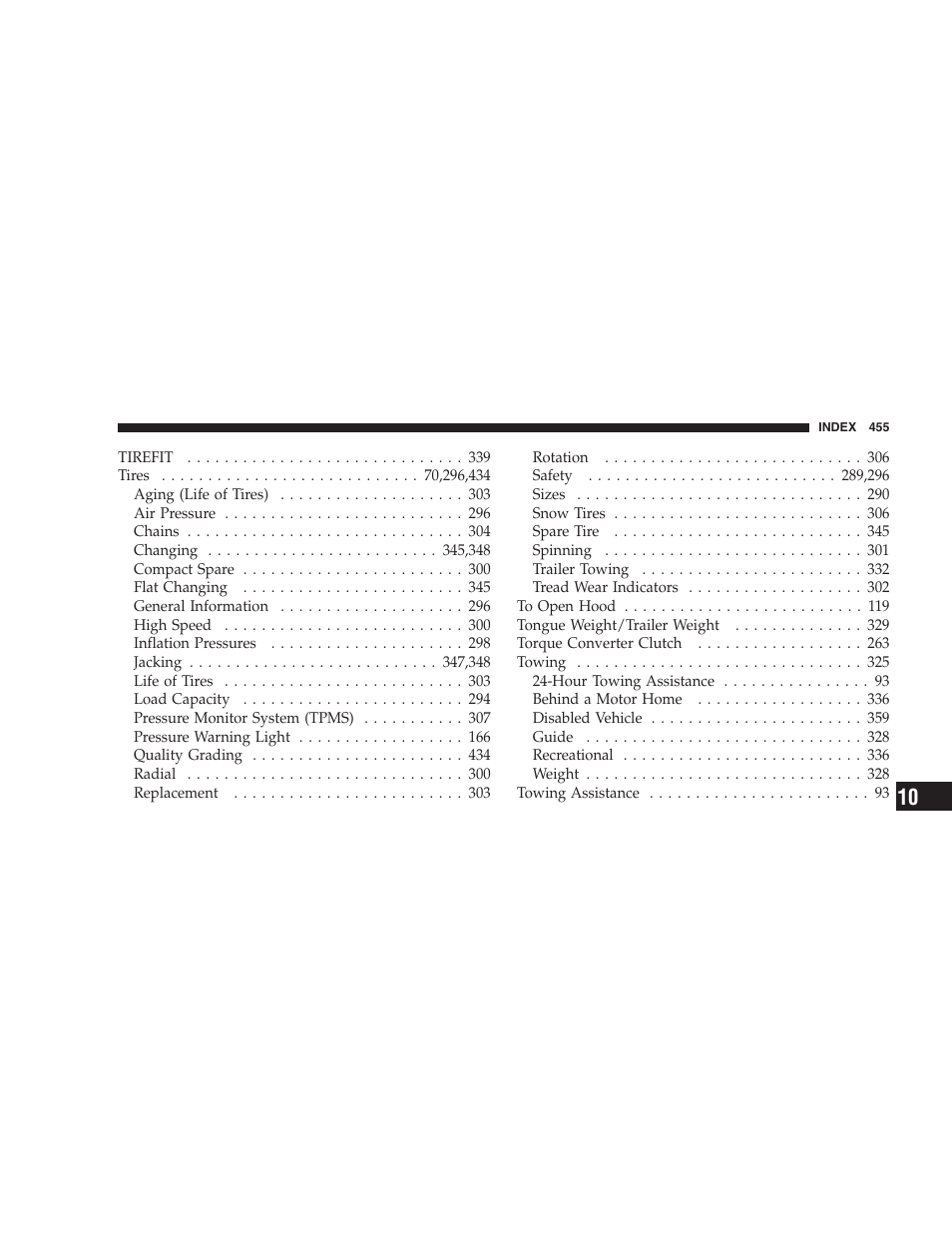 Dodge CHALLENGER 2009 User Manual | Page 457 / 461