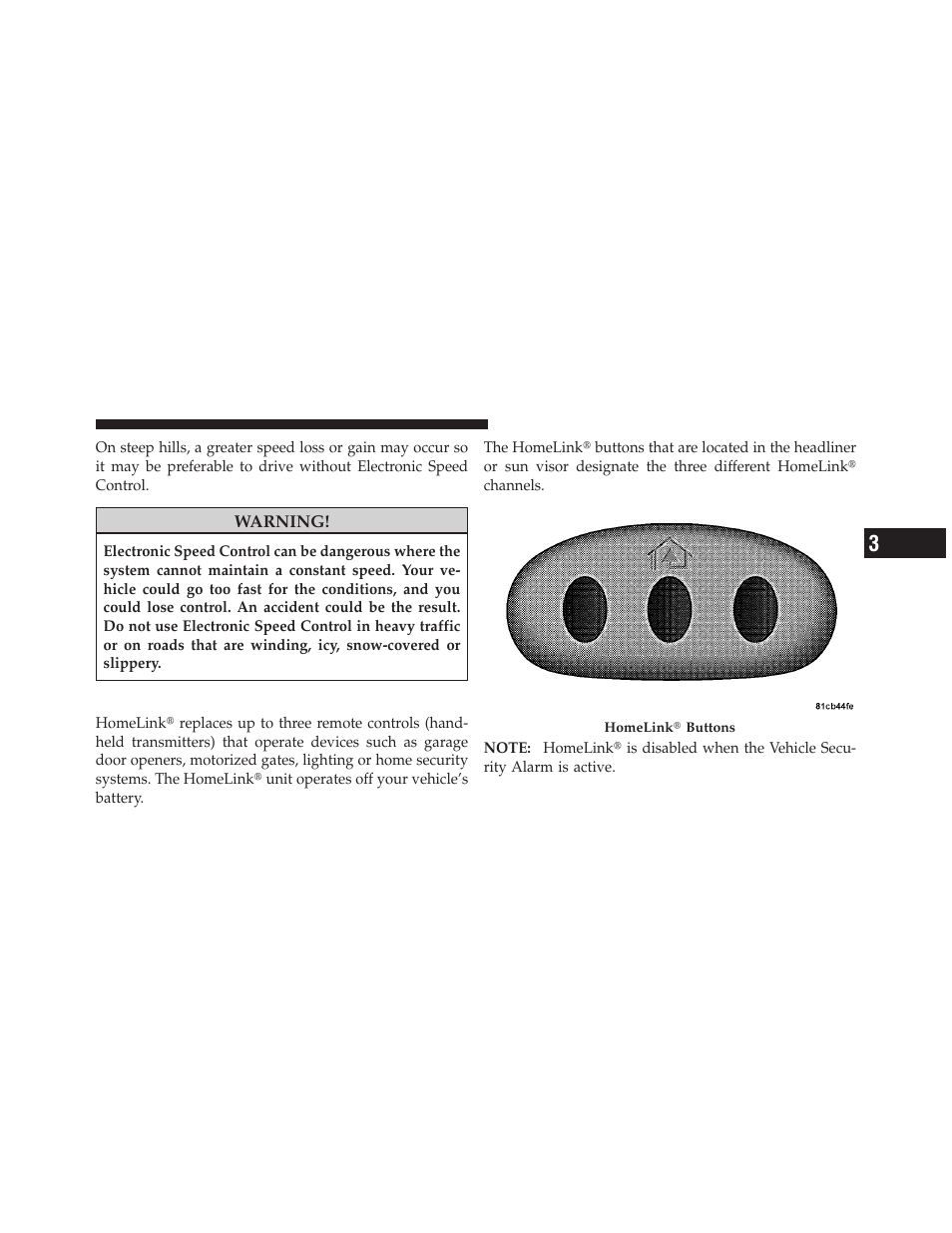 Garage door opener — if equipped, Windshield washers | Dodge 2010 Avenger User Manual | Page 122 / 448