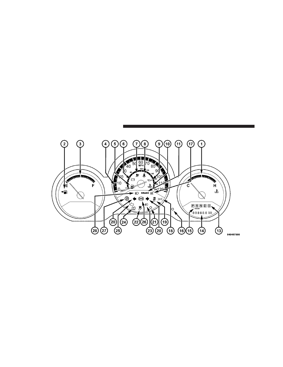 Instrument cluster — base, Rear window features, Rear window defroster | Dodge 2010 Avenger User Manual | Page 149 / 448