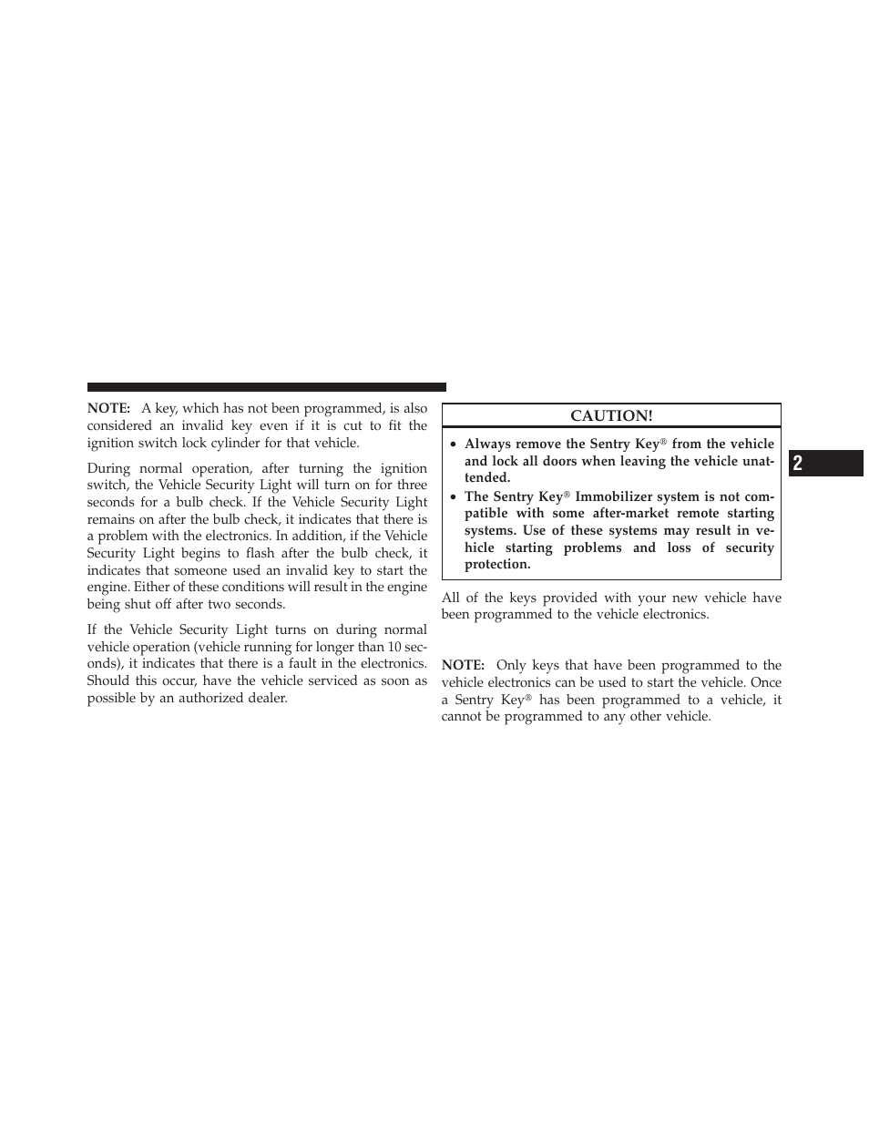 Replacement keys | Dodge 2010 Avenger User Manual | Page 16 / 448