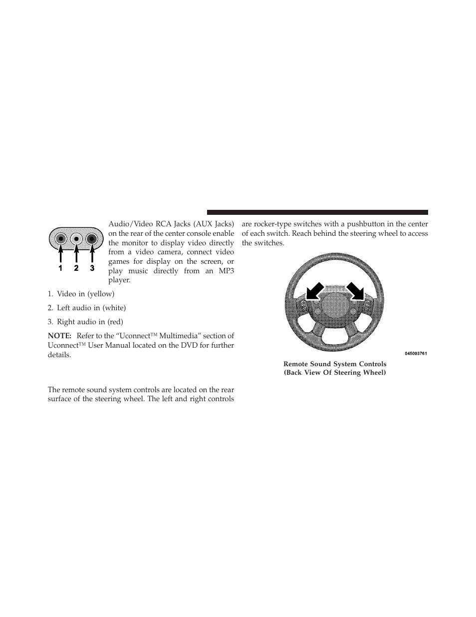 Remote sound system controls — if equipped | Dodge 2010 Avenger User Manual | Page 223 / 448