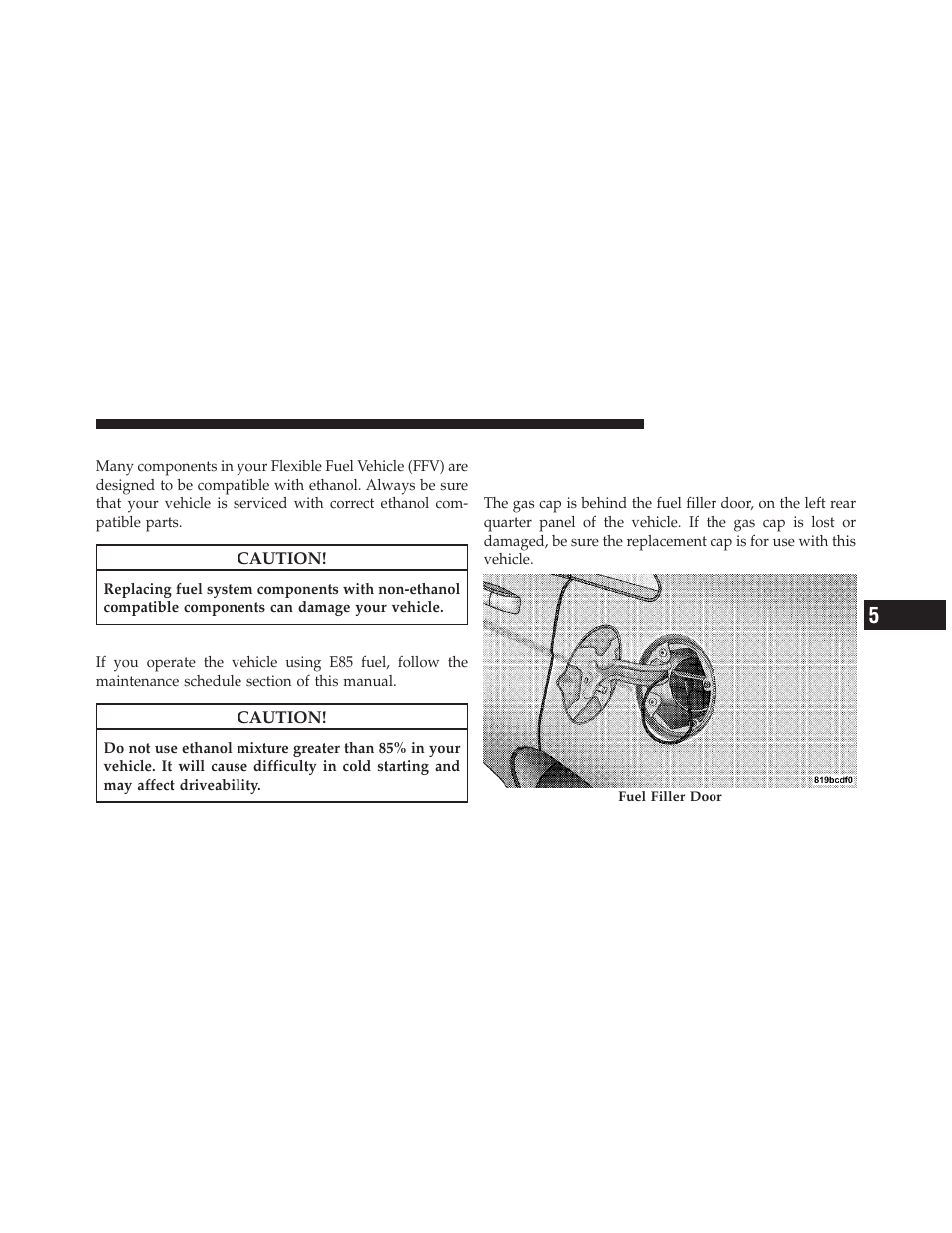 Replacement parts, Maintenance, Adding fuel | Fuel filler cap (gas cap), Tire pressure monitor system (tpms) | Dodge 2010 Avenger User Manual | Page 310 / 448