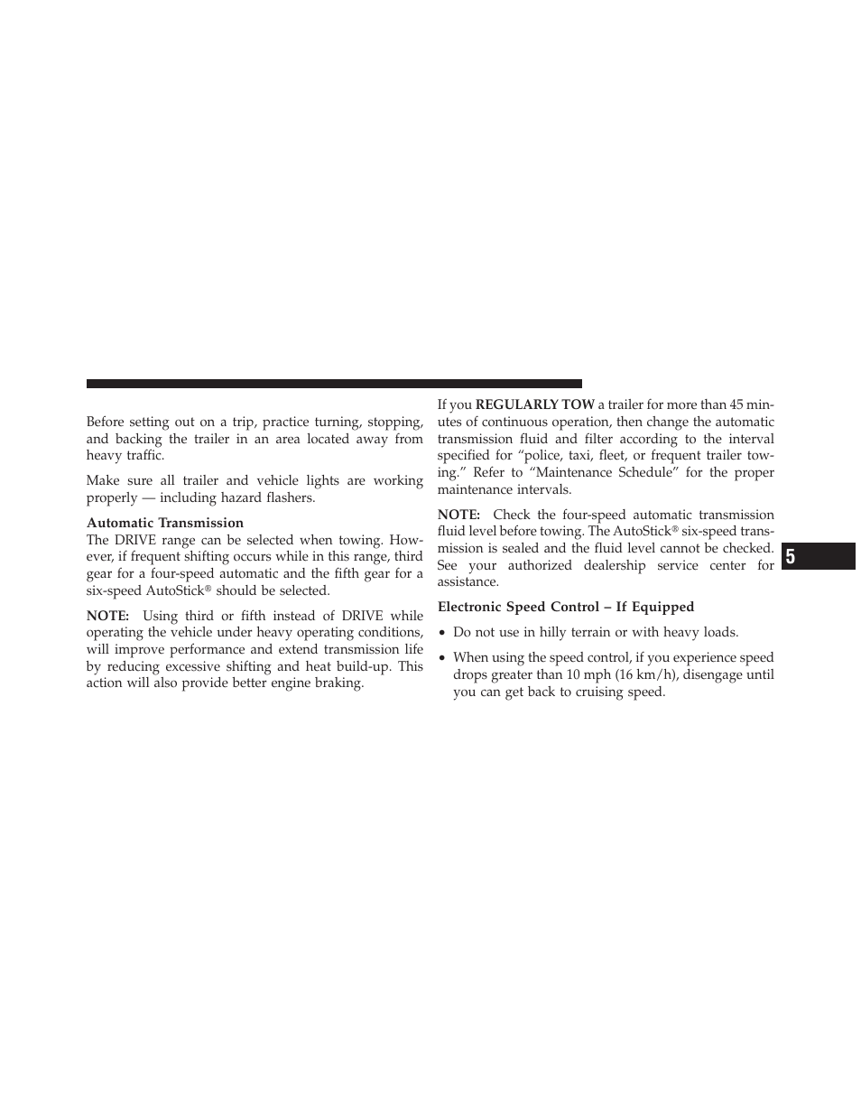 Towing tips | Dodge 2010 Avenger User Manual | Page 324 / 448