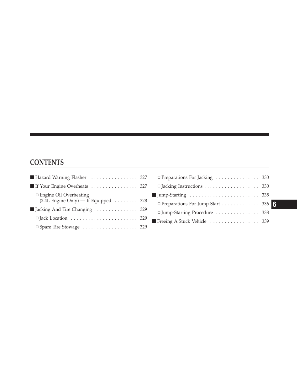 Dodge 2010 Avenger User Manual | Page 326 / 448