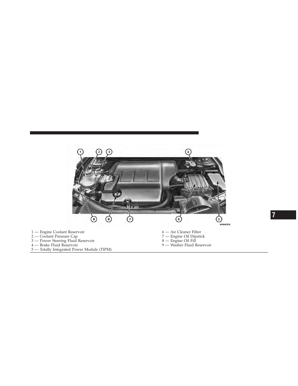 Engine compartment — 3.5l, Engine oil overheating, 4l engine only) — if equipped | Dodge 2010 Avenger User Manual | Page 350 / 448