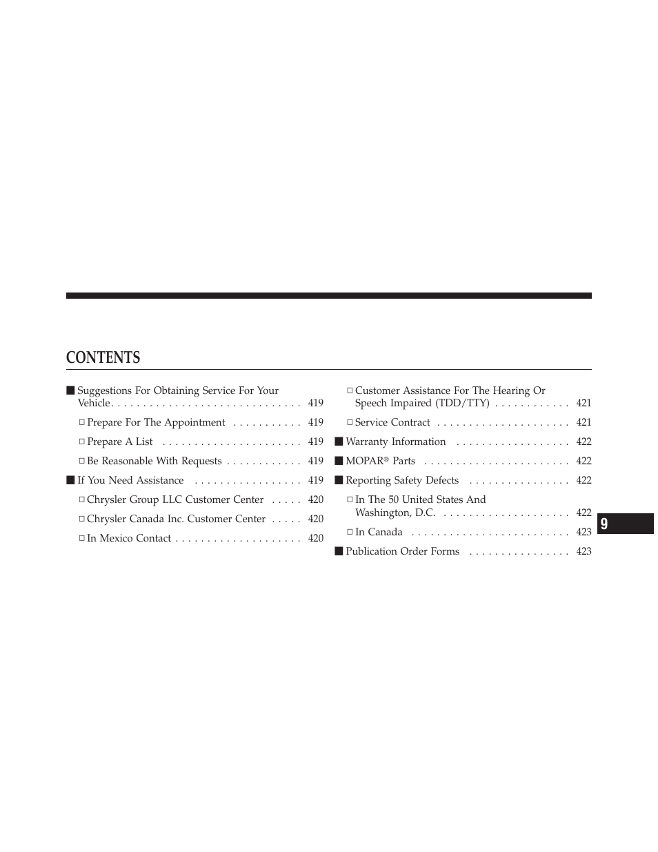 Dodge 2010 Avenger User Manual | Page 418 / 448