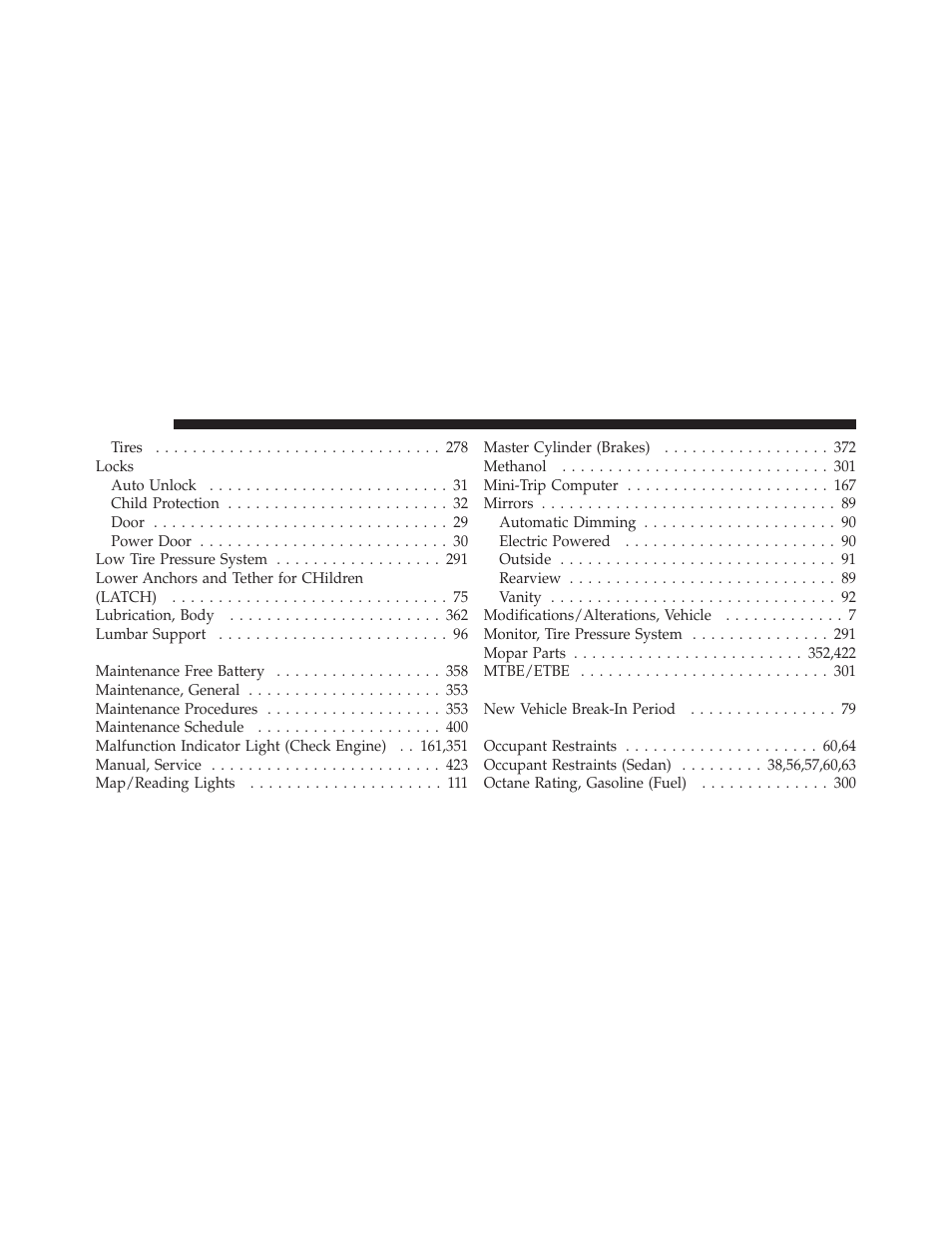 Dodge 2010 Avenger User Manual | Page 439 / 448