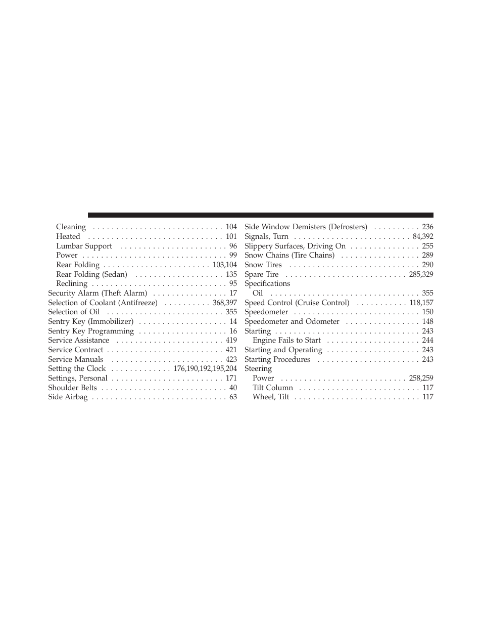Dodge 2010 Avenger User Manual | Page 443 / 448