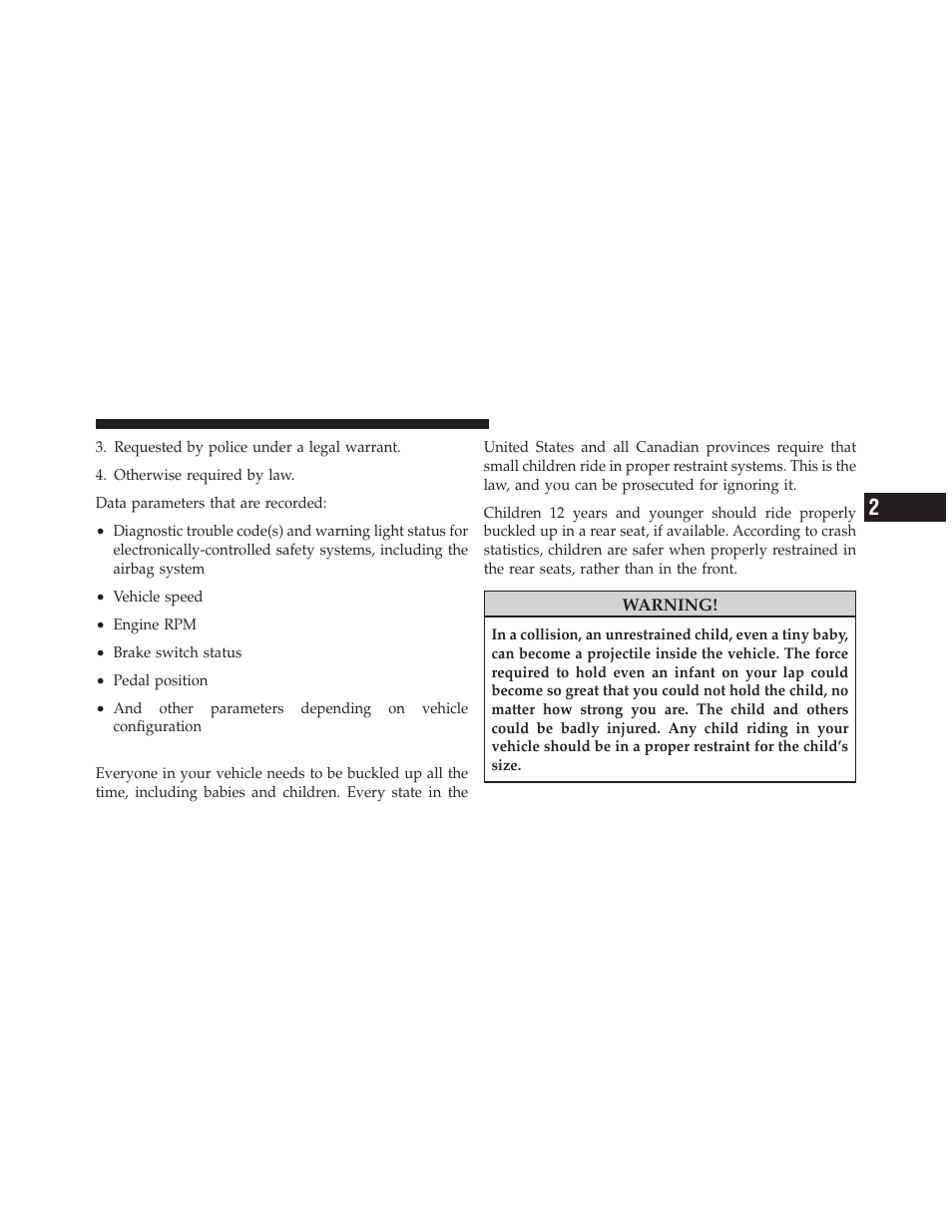 Child restraints | Dodge 2010 Avenger User Manual | Page 70 / 448